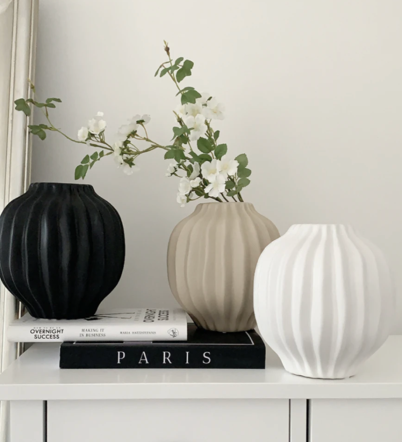 Small White Rowan Vase