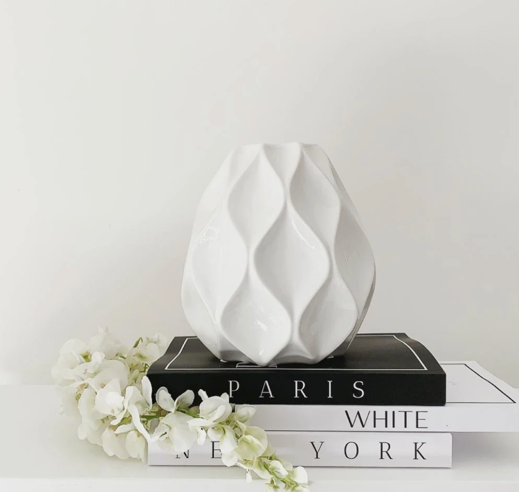 White Nico Vase