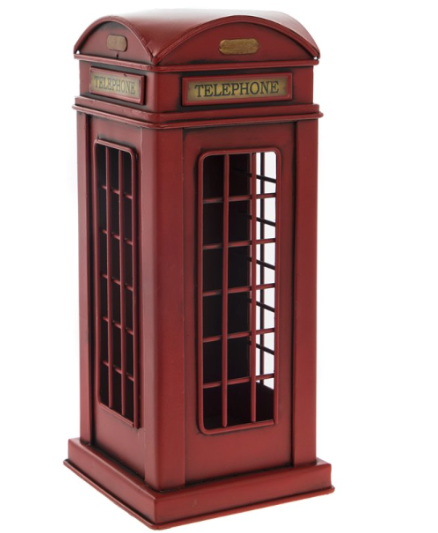 Vintage Metal Telephone Box