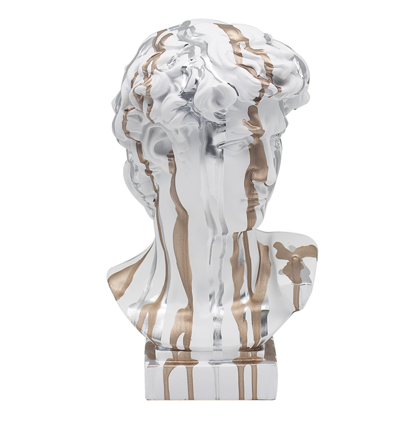 Drip Art Gold & Silver David statue