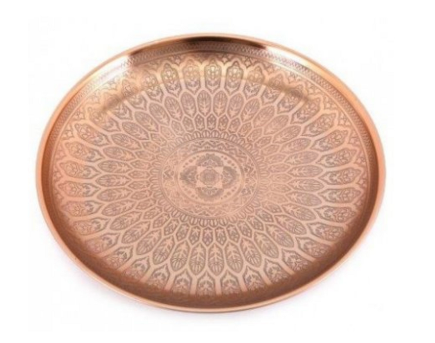 Etched Decorative Rose Gold plate