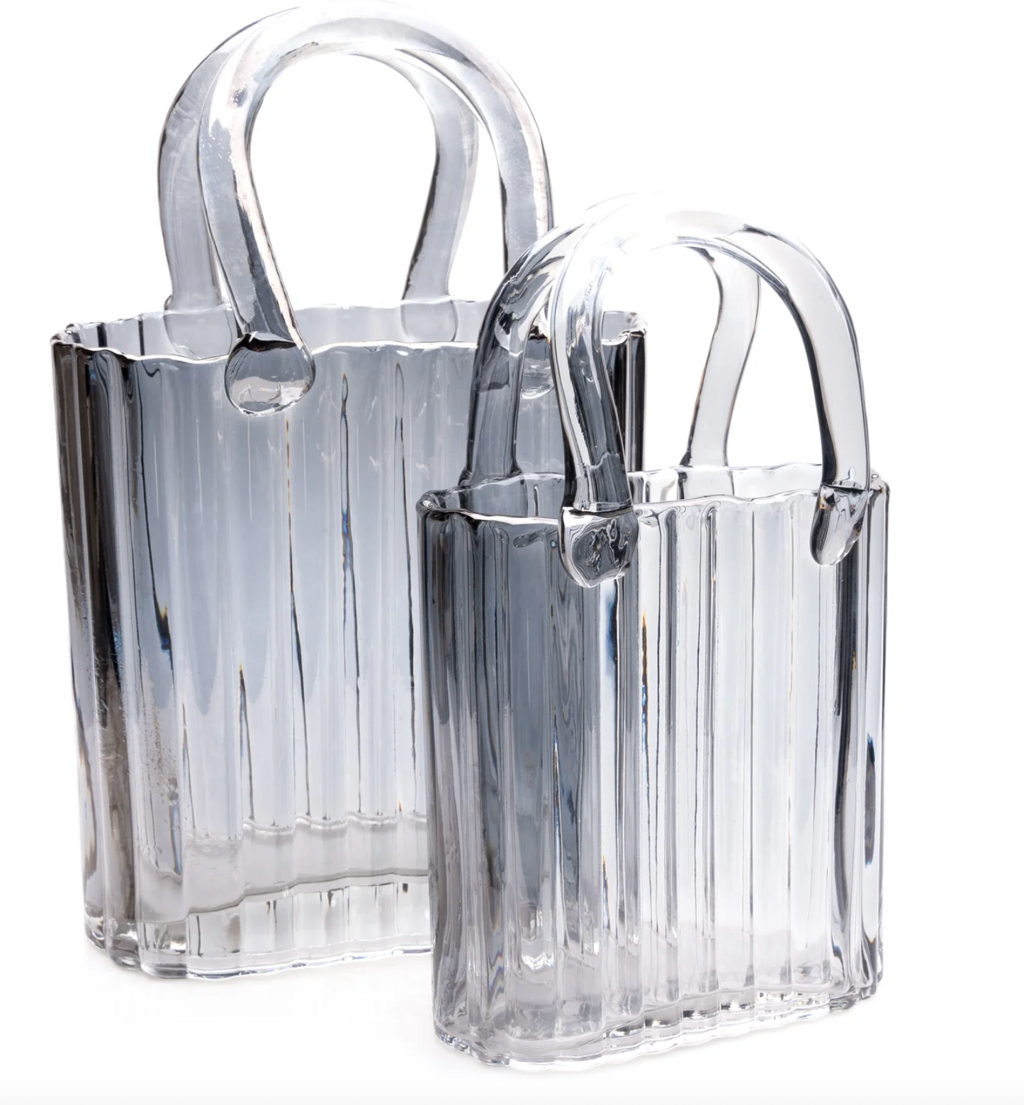 Charcoal Grey Small Handbag Vase