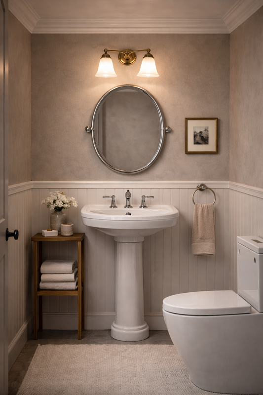 Ideal Lighting Set up for a Cloakroom