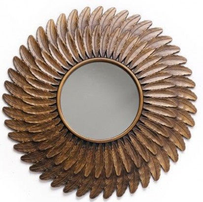 Decorative Feather Mirror