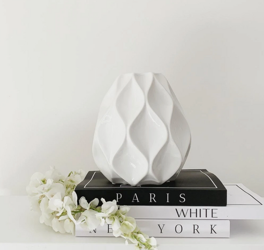 White Nico Vase