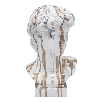 Drip Art Gold & Silver David statue