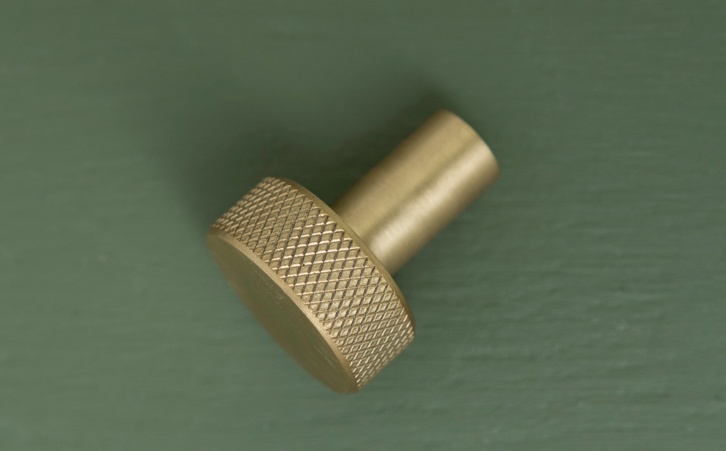 Solid Brass Knurled Pull Handles & Knobs - Satin Brass