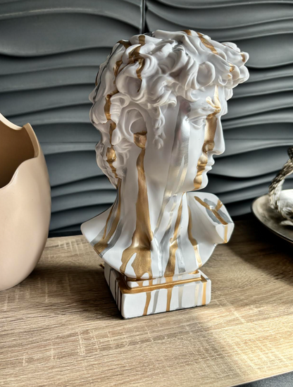 Drip Art Gold & Silver David statue